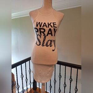 NEW, NEVER WORN Wake, Pray, and Slay Tank Dress